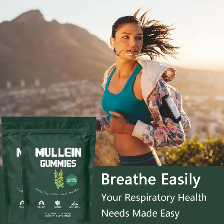 Mullein Flower Extract Gummies Dietary Supplement