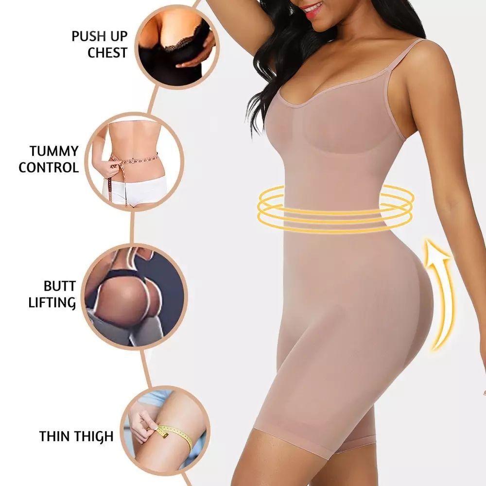 One-Piece Shapewear Bodysuit with Tummy Control