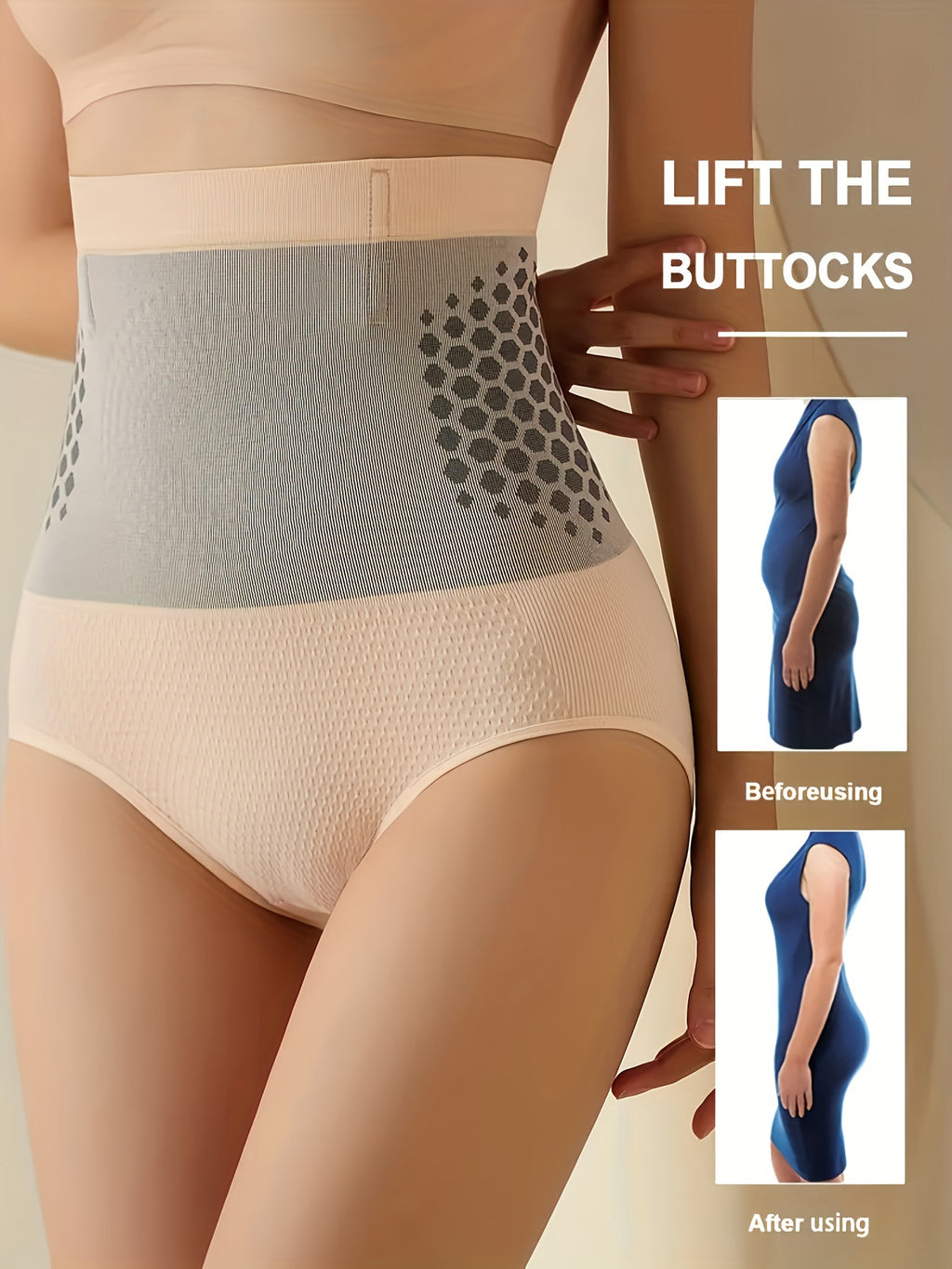 High-Waisted Seamless Tummy Control Butt-Lifting Shapewear Shorts